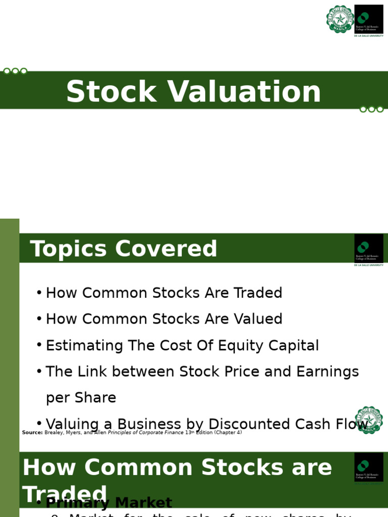 Stock Valuation and Trading Insights | PDF | Stocks | Valuation (Finance)