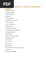 Synopsis Format of Library Management System