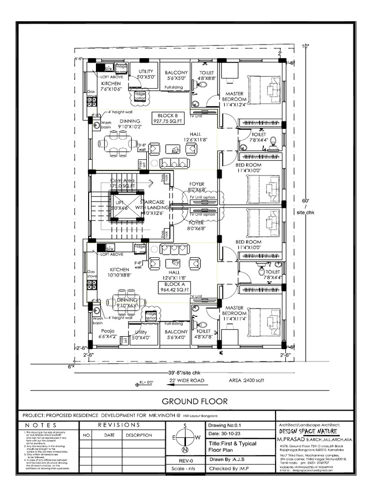 0.1 First & Typical Floor Plan | PDF