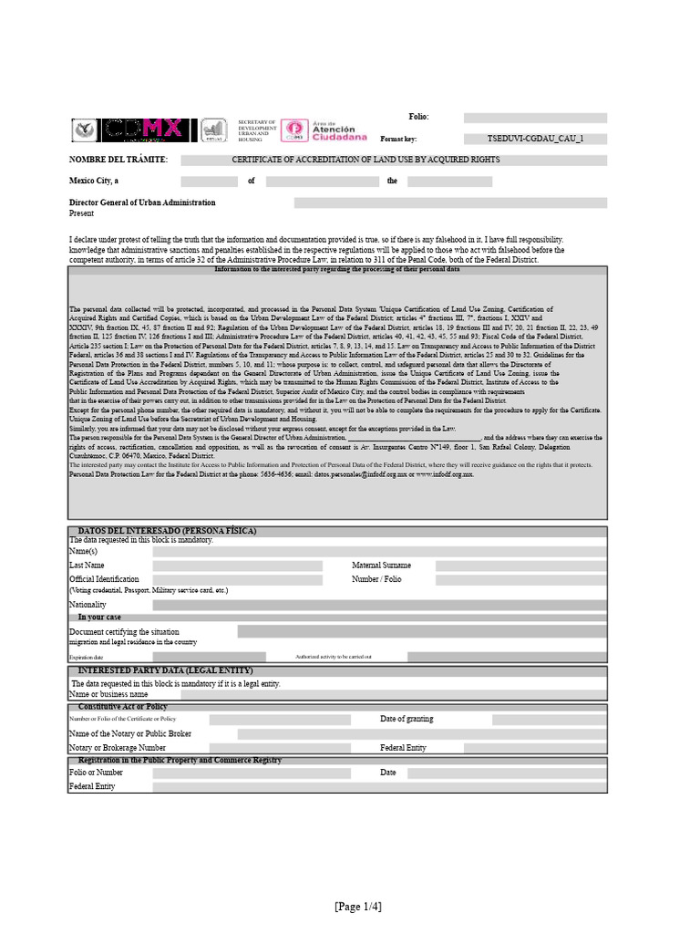 Land Use Format.pdf | PDF | Identity Document | Justice