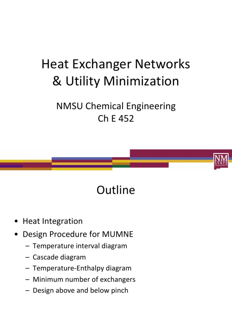 Heat Exchanger Network Design Using MUMNE | PDF | Heat | Thermodynamics