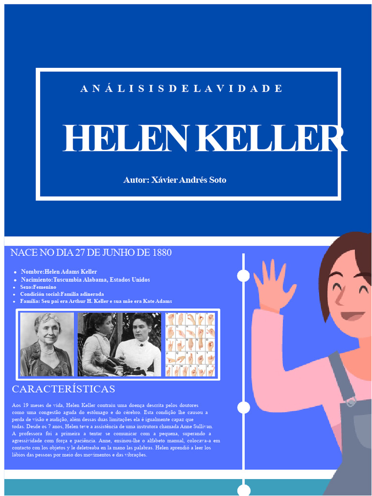 Vida e Superação de Helen Keller | PDF