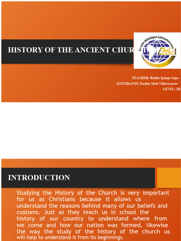 Ancient Church History Overview | PDF | Theology | John The Apostle