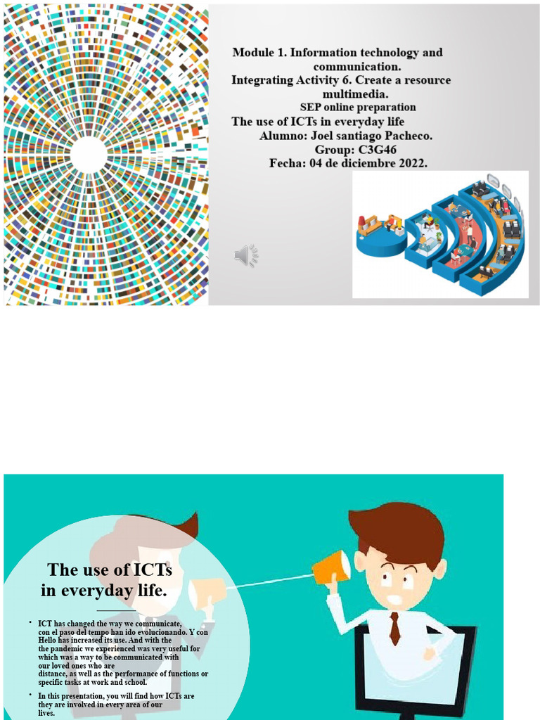 Integrative Activity 6: The Use of ICTs in Daily Life. | PDF ...