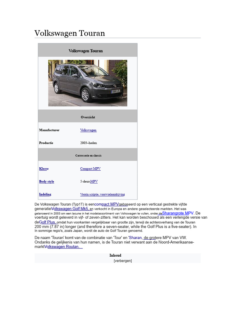 Vw Touran Handbuch Pdf Downloadnull
