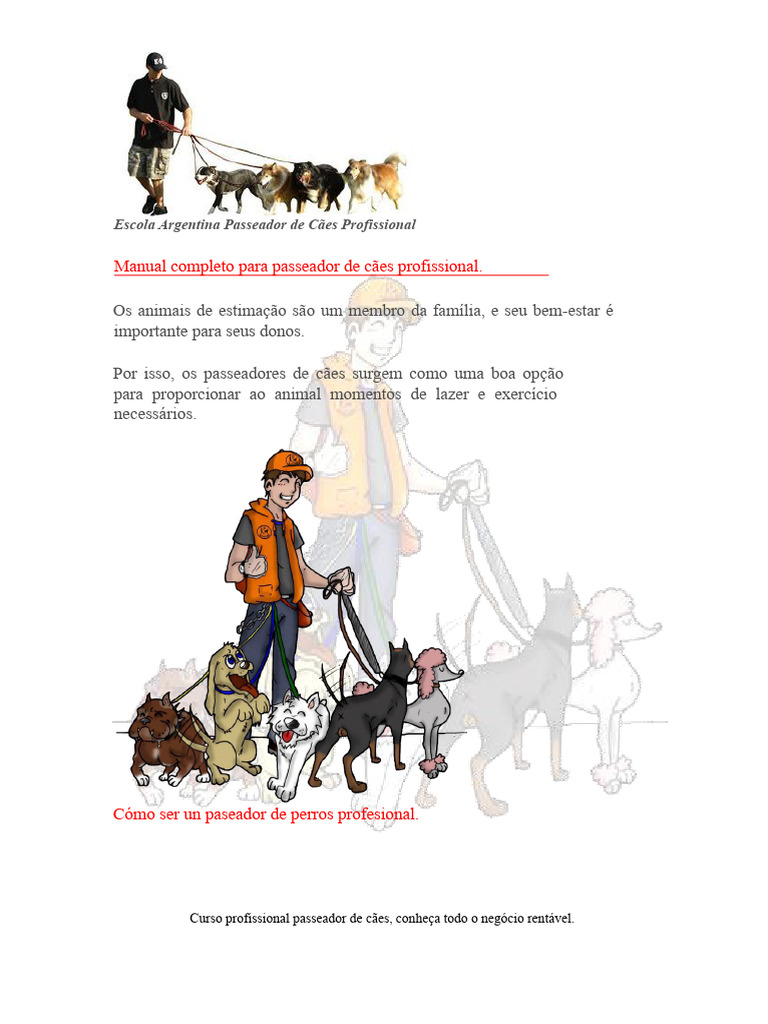 Manual Cuidador de Cães PDF | PDF | Cães | Internet