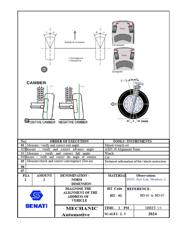 Vehicle Alignment Procedure Guide | PDF | Motor Vehicle ...