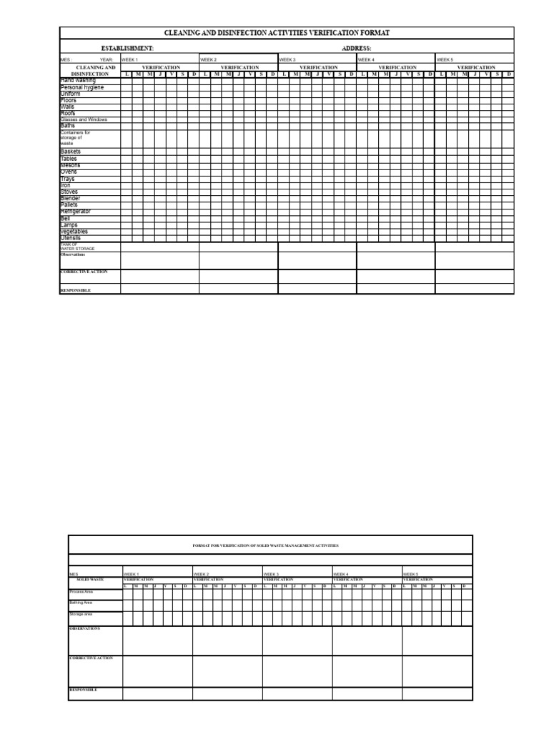 Cleaning and Disinfection Verification Guide | PDF