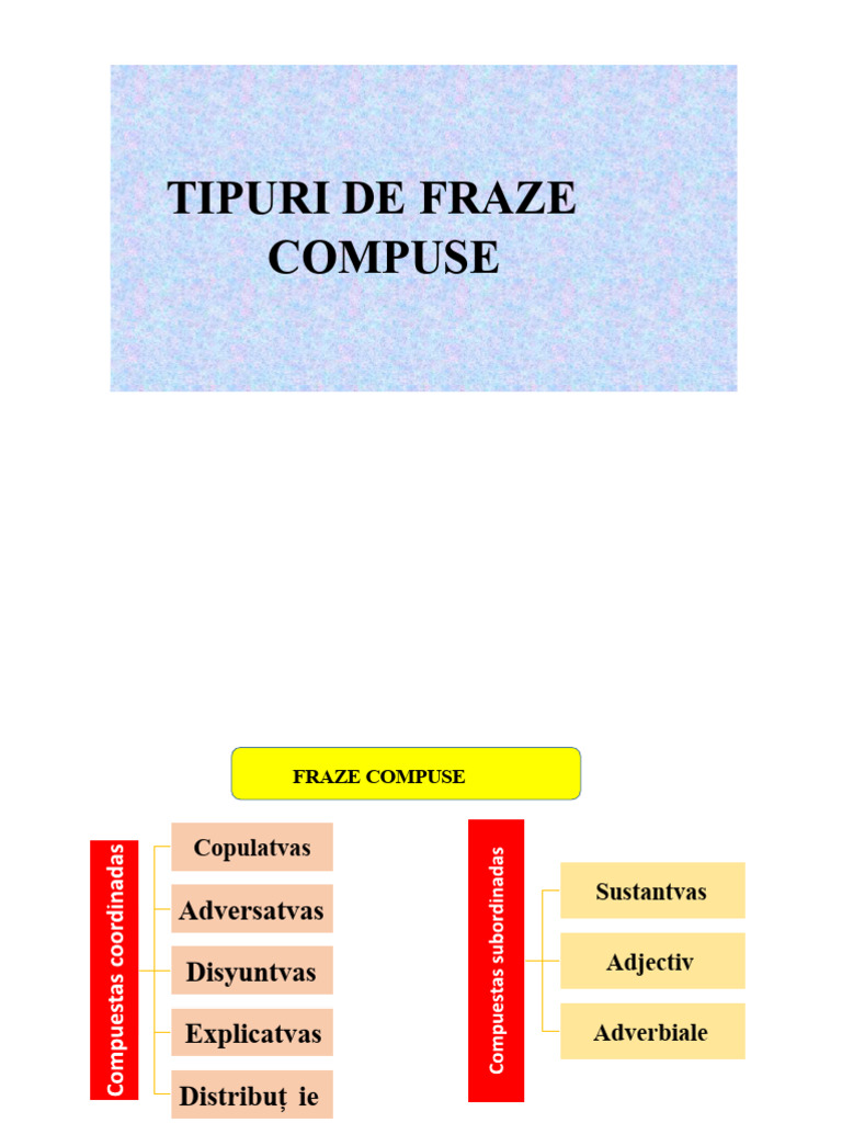 Tipuri de Fraze Compuse | PDF