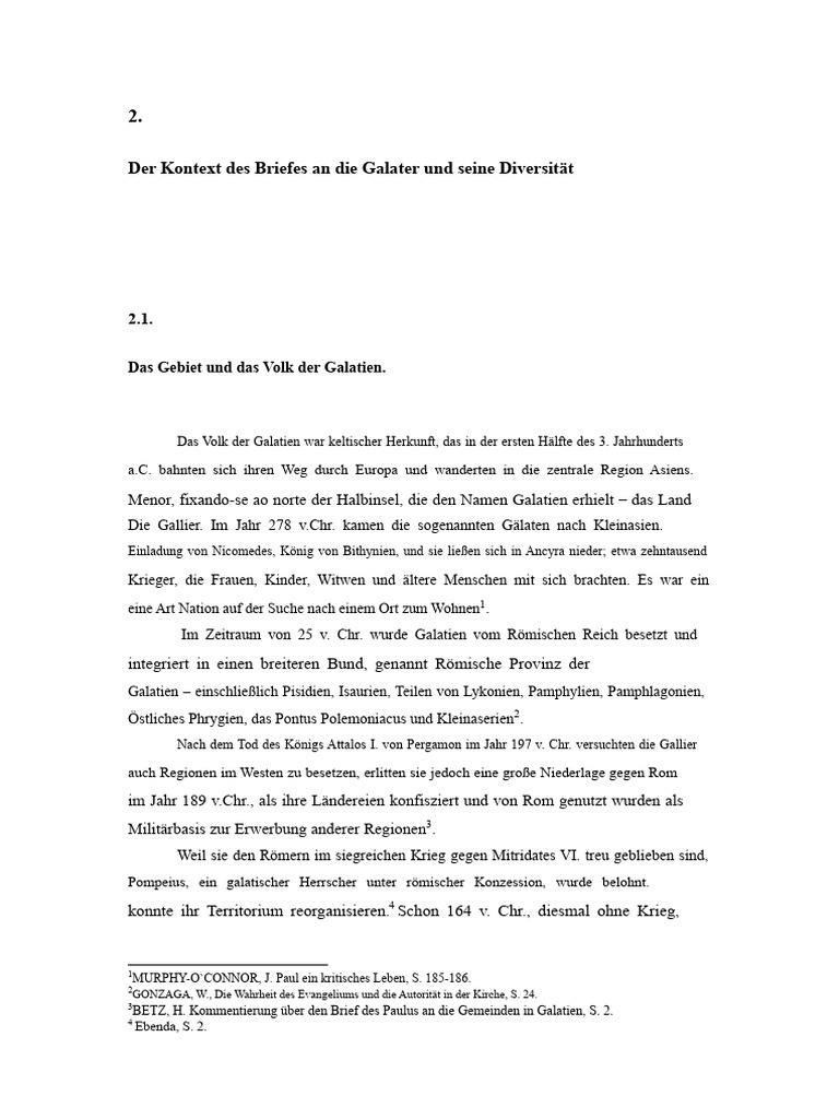 Historischer Kontext Galater | PDF