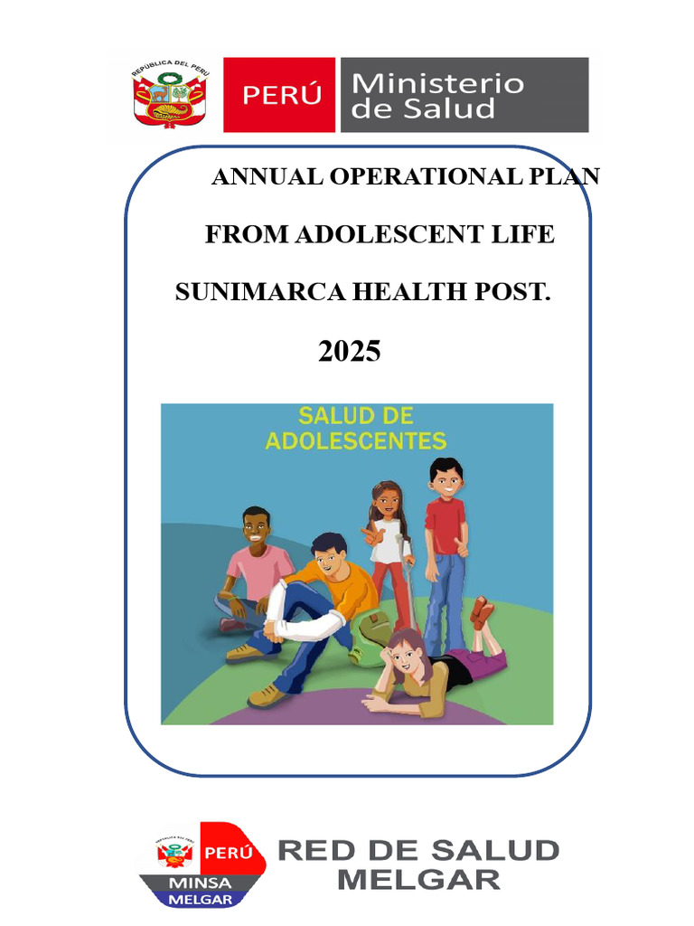 Annual Operating Plan Adolescent Life 2025 | PDF | Adolescence ...