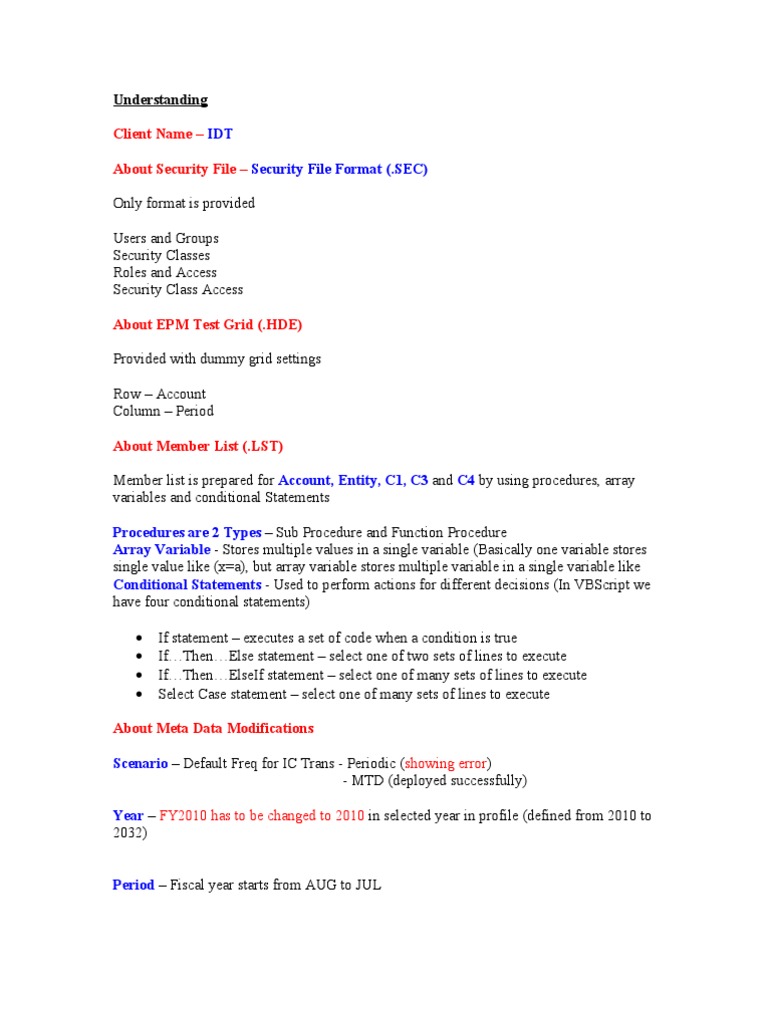 Security File Format Overview | PDF