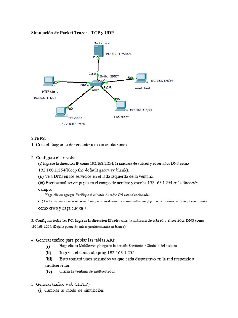 Práctica 6 TCP-UDP | PDF | Protocolo de Control de Transmisión ...