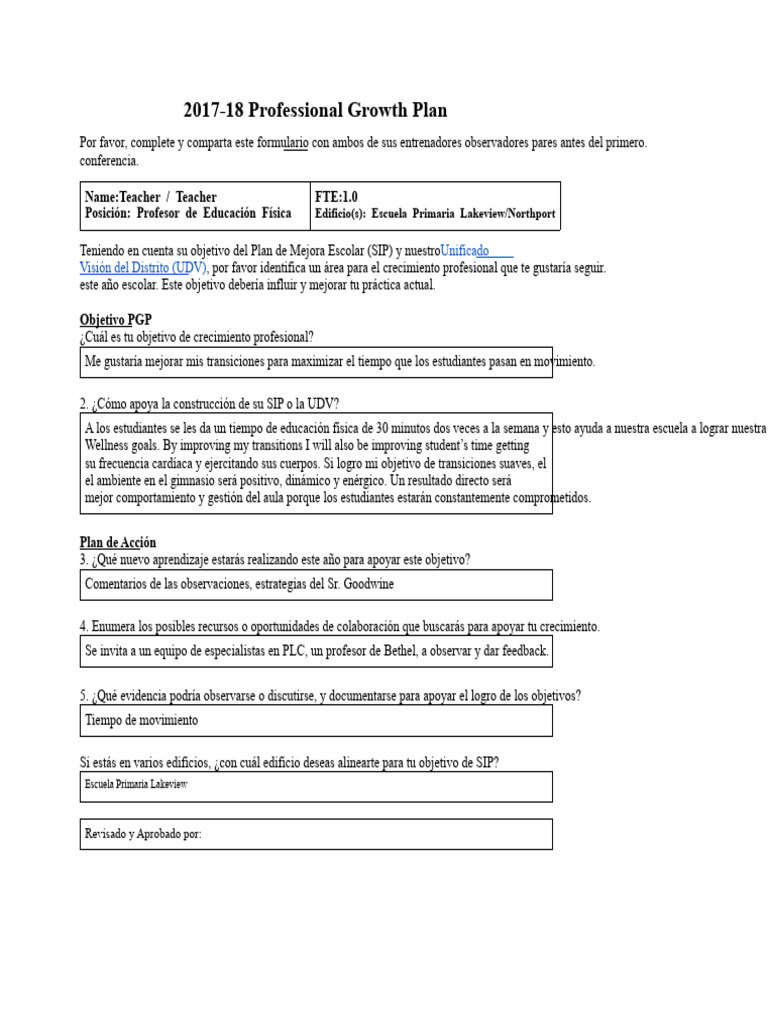 Muestra de Formulario PGP | PDF