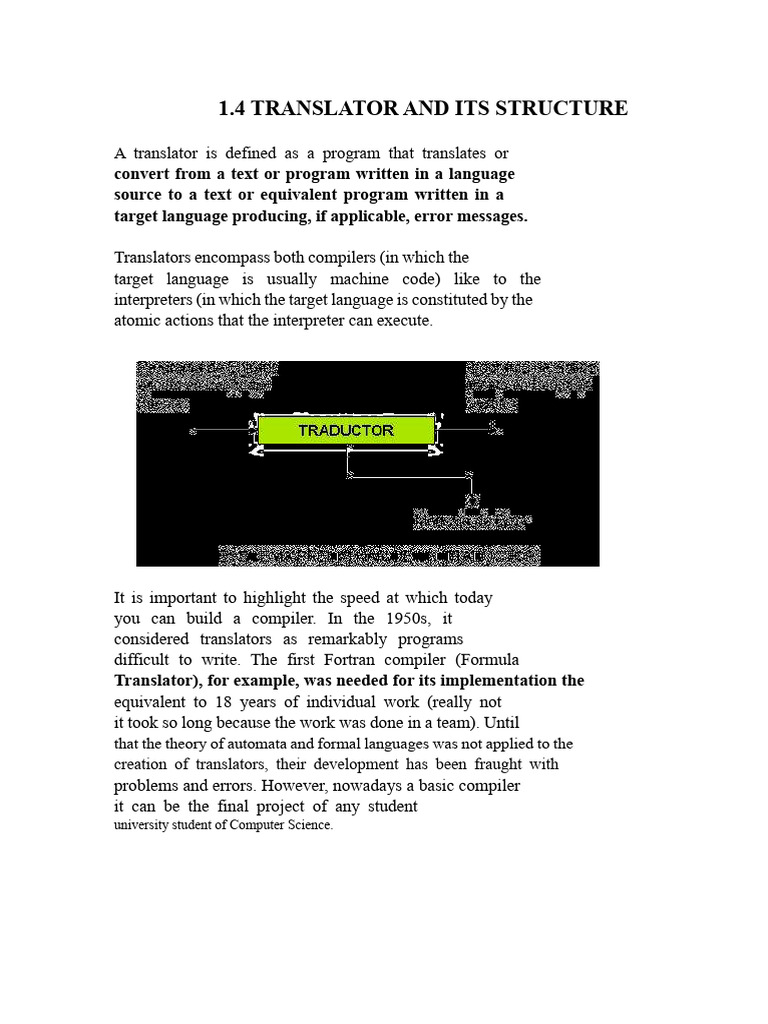 Translator Structure and Compiler Phases | PDF | Compiler | Computer ...