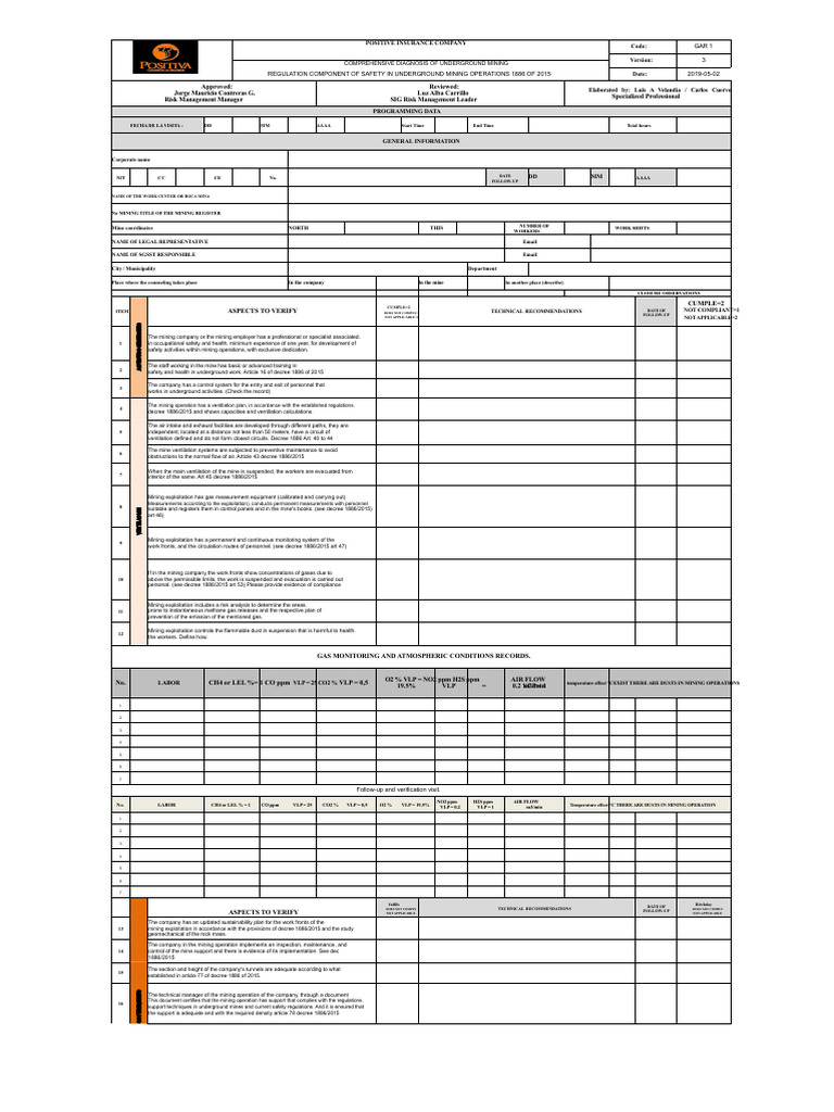 Underground Mining Safety Compliance Guide | PDF | Regulatory ...