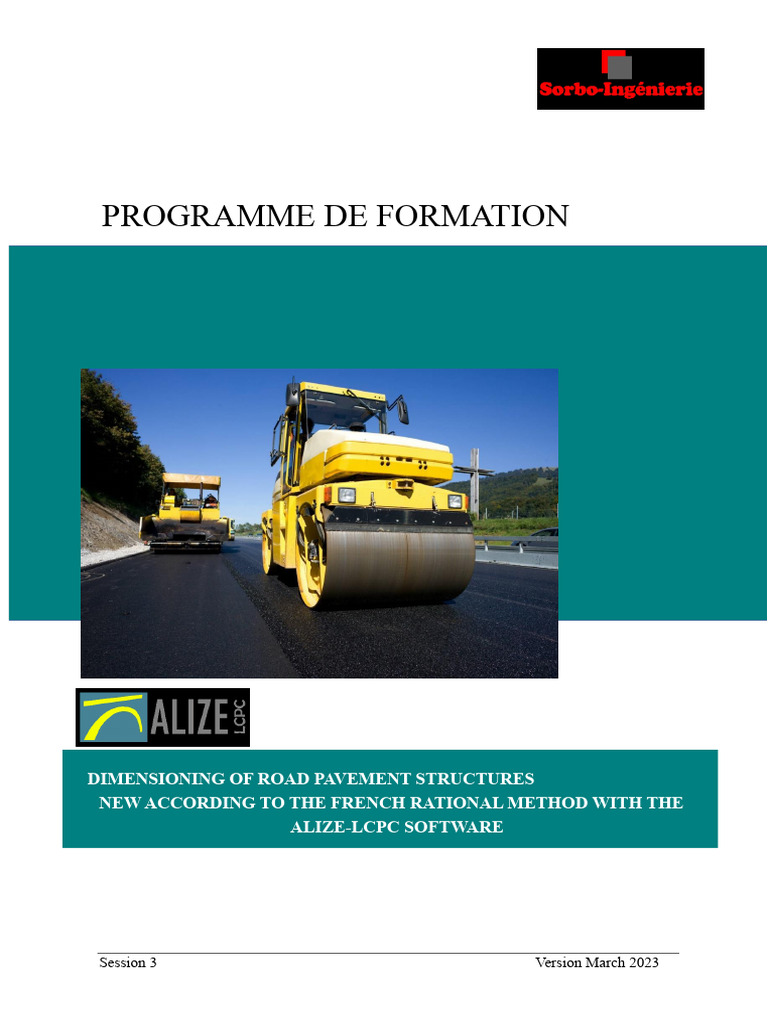 M4S3 - Alizé-LCPC Training Program | PDF | Road Surface | Road