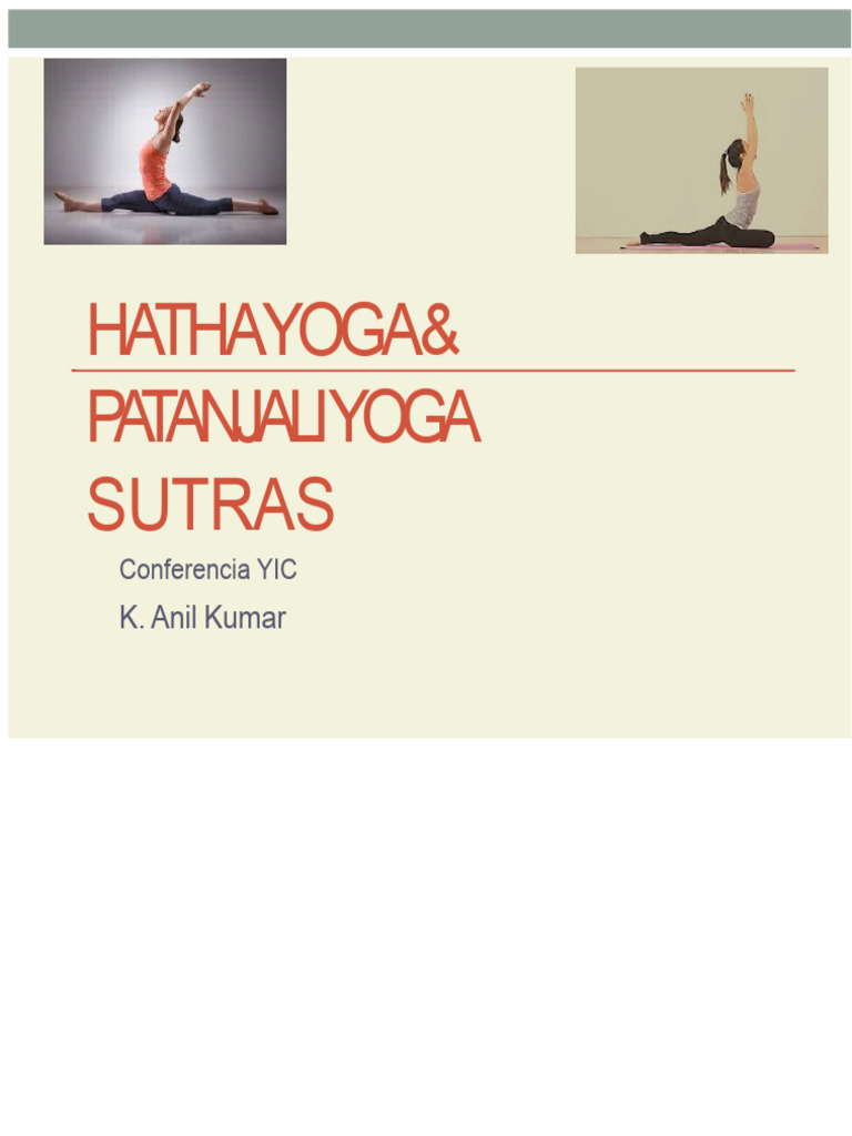 Hatha Yoga y Los Sutras de Yoga de Patanjali | PDF | Hatha Yoga | Yoga