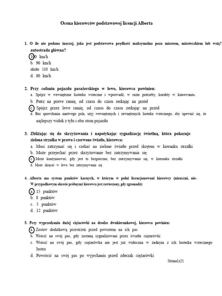 Test Klasy 7 | PDF