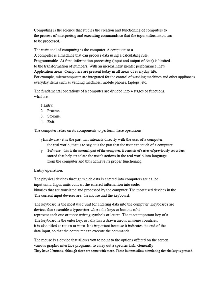 Basic Computer Operations | PDF | Computer Data Storage | Read Only Memory