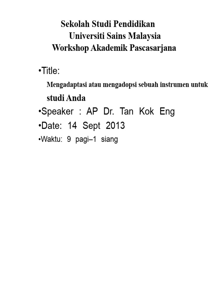 Panduan Memilih Instrumen Penelitian | PDF