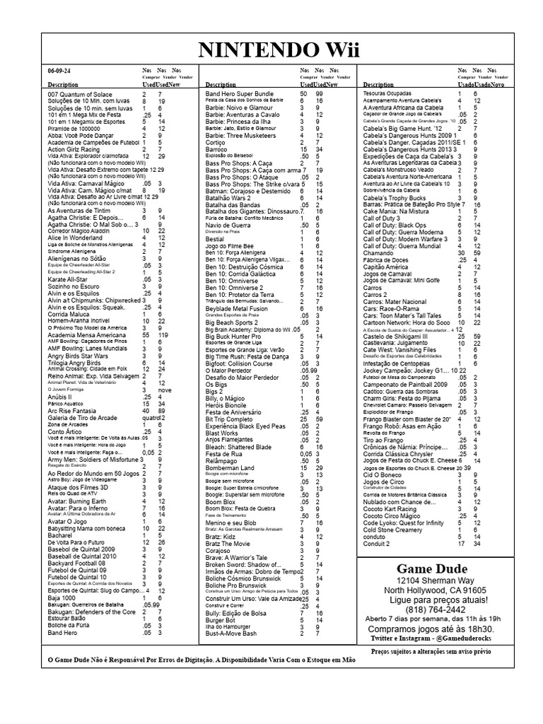 Nintendo Wii | PDF