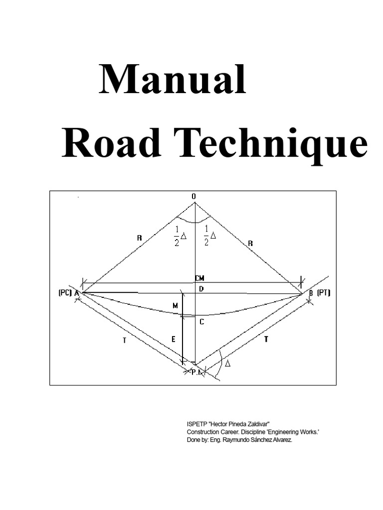 Road Design Manual for Engineers | PDF | Differential Geometry | Geometry