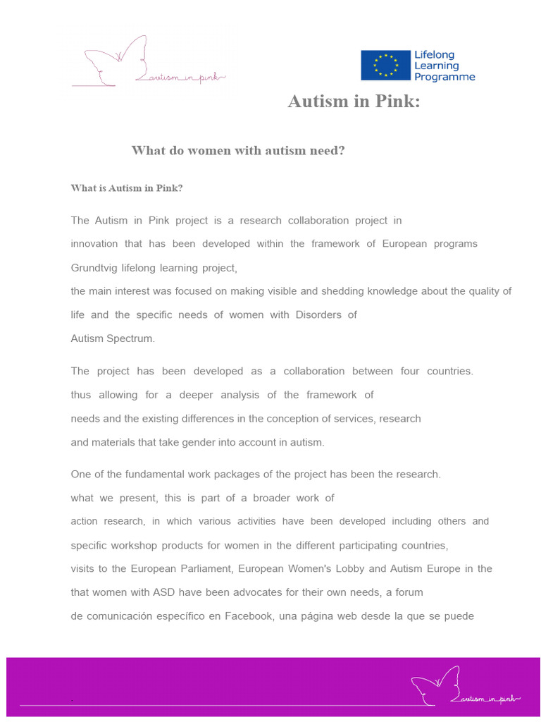 Autism in Pink Spanish | PDF | Autism | Violence