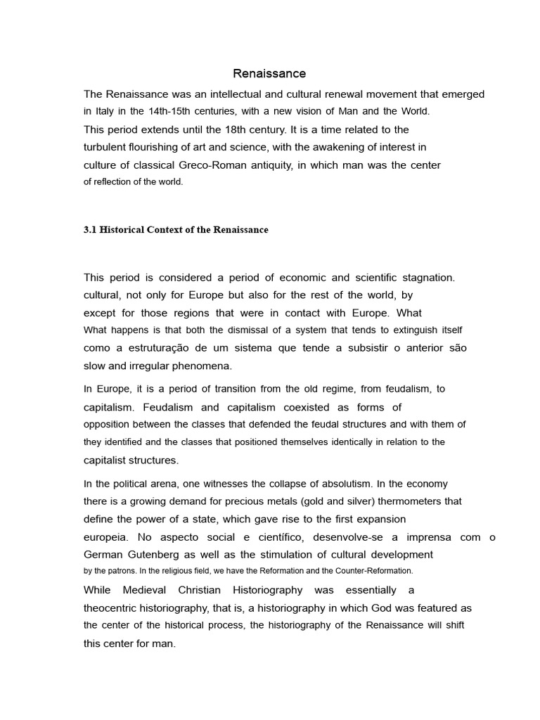 Understanding Renaissance Humanism | PDF | Renaissance | Age Of ...