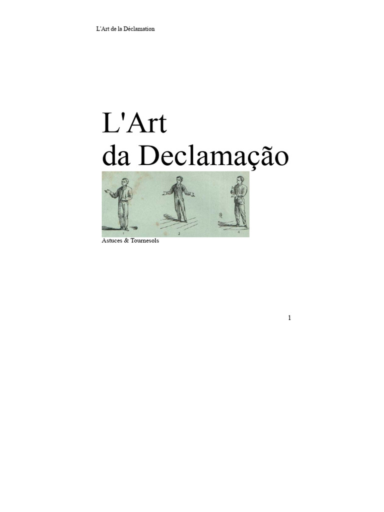 Techniques de Déclamation Poétique | PDF | Poésie | Théâtre