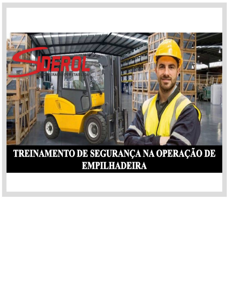 Seguridad en la Operación de Montacargas | PDF | Máquina elevadora ...