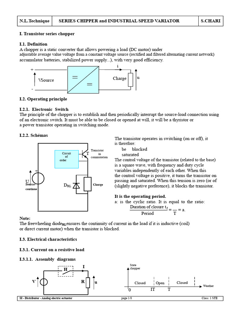 Industrial Chopper and Speed Variator Guide | PDF | Manufactured Goods ...