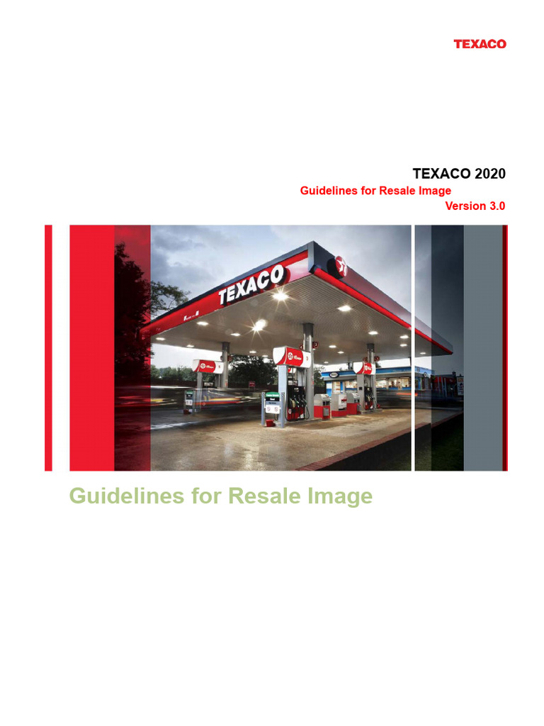 Texaco 2020 Resale Image Guidelines | PDF | Brand | Helvetica