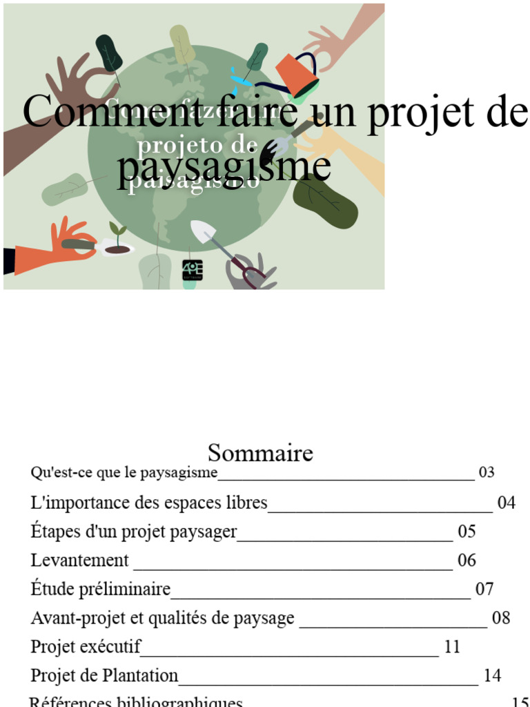 Guide complet pour un projet de paysagisme | PDF | Paysage | Topographie