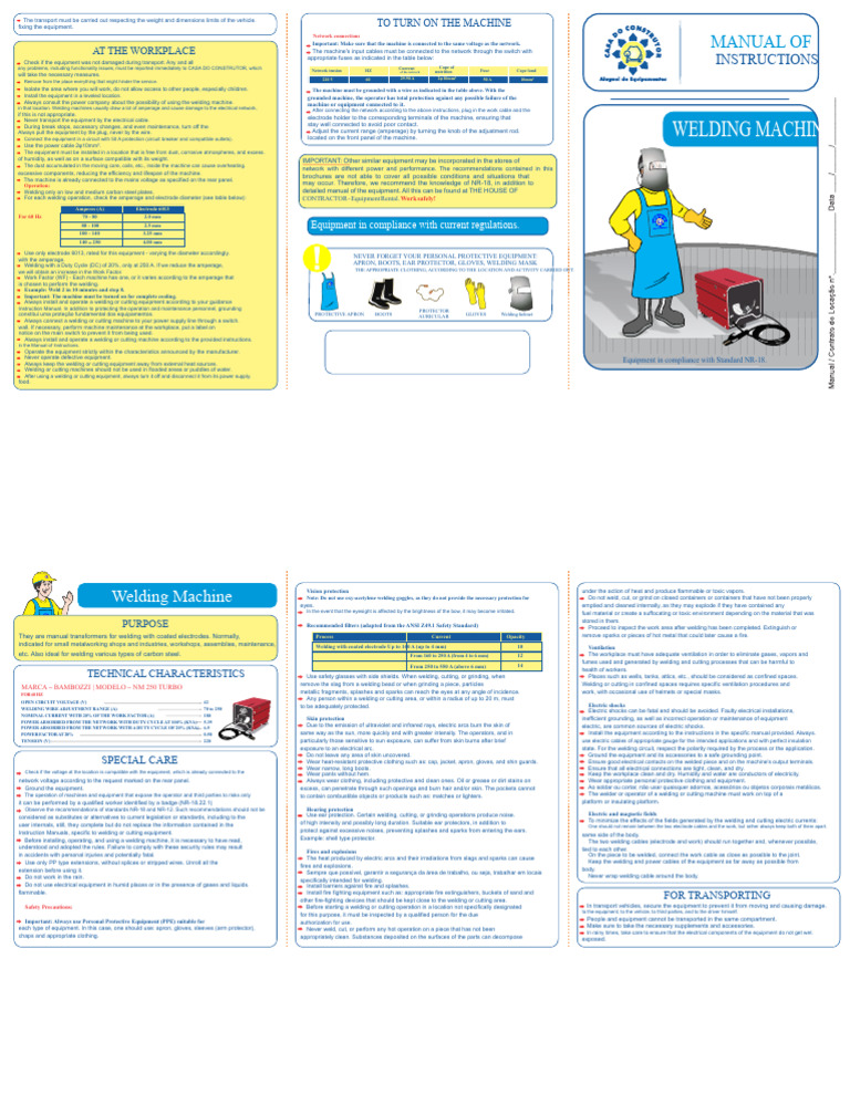 Welding Machine Setup and Safety Guide | PDF | Welding | Construction