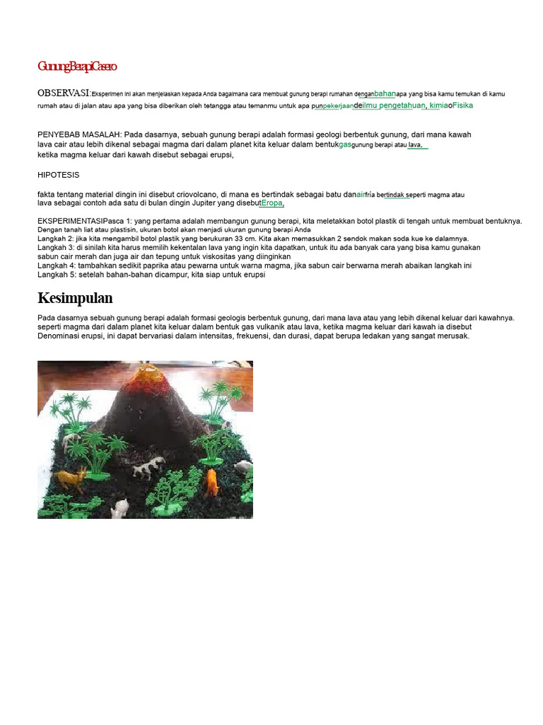 Gunung Berapi Casero | PDF