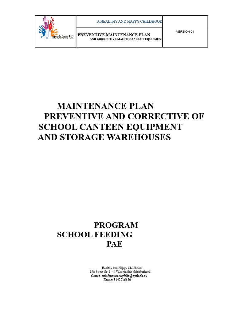 Preventive and Corrective Maintenance Plan | PDF | Calibration ...