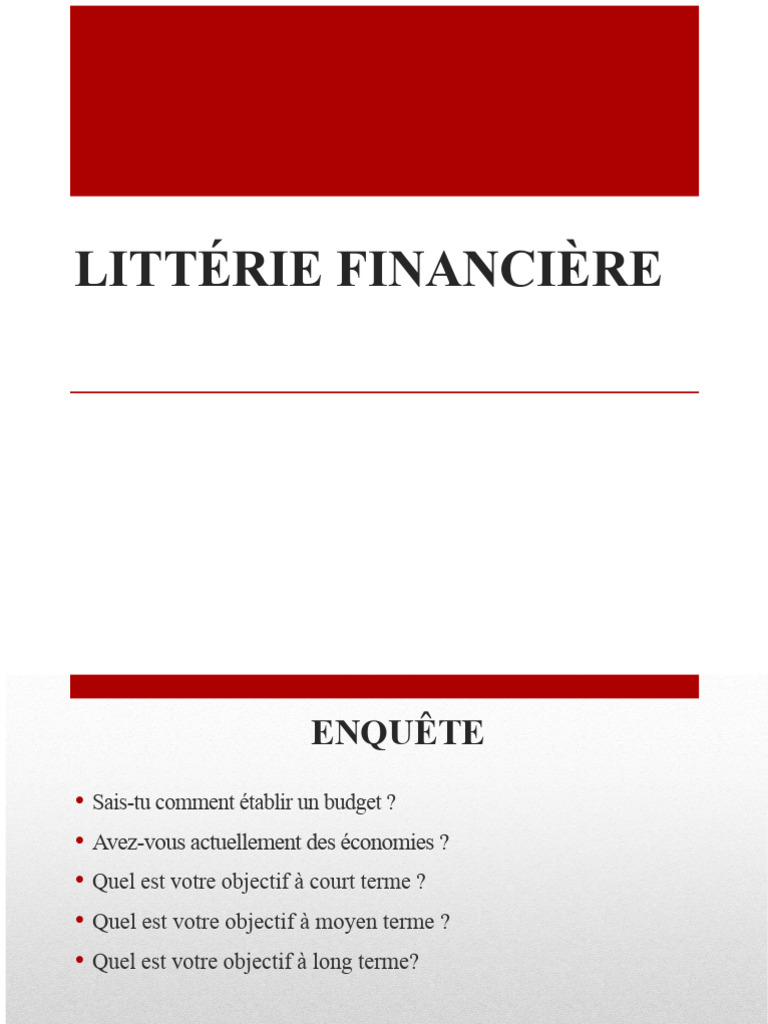 Importance de la littératie financière | PDF | Littératie | Banques