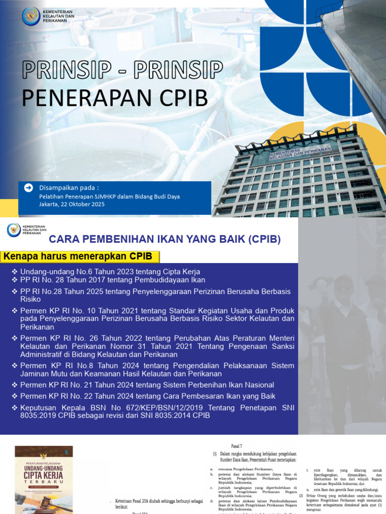 Penerapan CPIB dalam Budi Daya Ikan | PDF