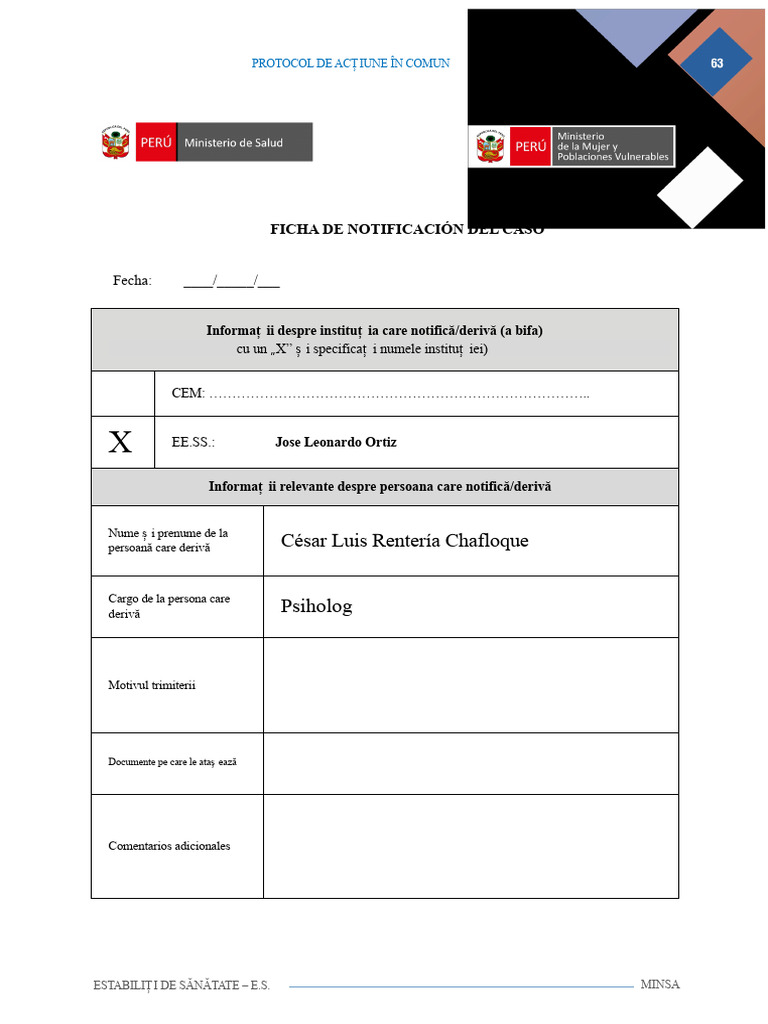 Fisa de Notificare Pac Cem - Eess | PDF