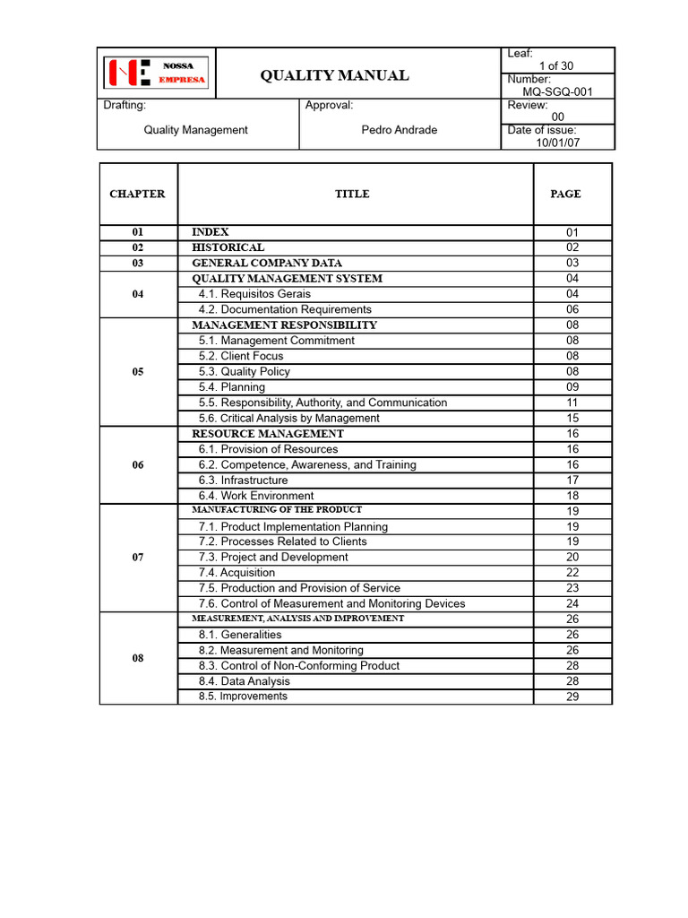 Quality Management System Overview | PDF | Quality Management System ...