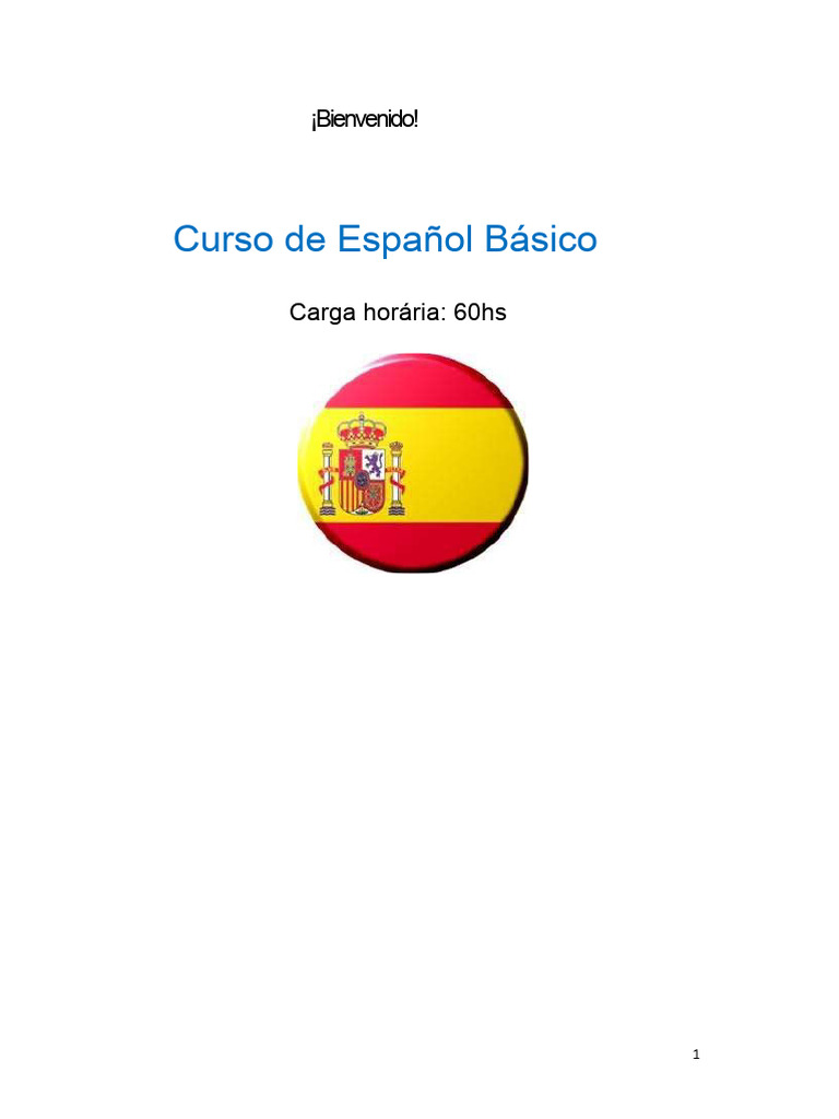 Curso de Español Básico: Guía de Aprendizaje | PDF | Lingüística