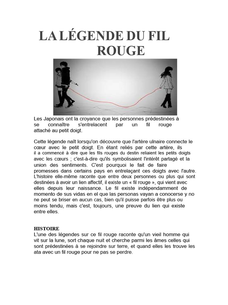 La Légende Du Fil Rouge | PDF