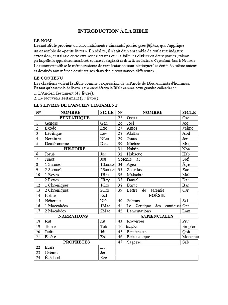 Introduction à la Bible et ses livres | PDF | Royaume de Juda | Paul l ...