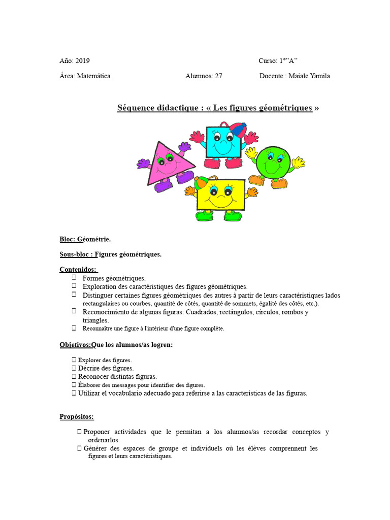 Séquence sur les figures géométriques | PDF