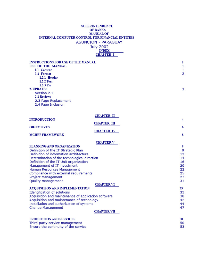 Internal Computer Control Manual | PDF | Internal Control | Regulatory ...