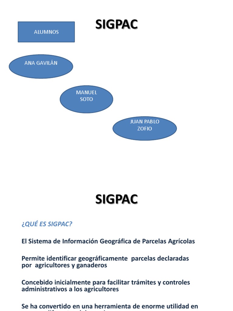 Sigpac Todos | PDF | Sistema de información geográfica | Herramientas