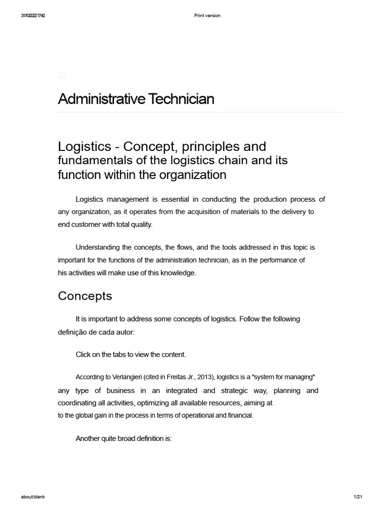 Logistics Chain Fundamentals Explained | PDF | Logistics | Supply Chain