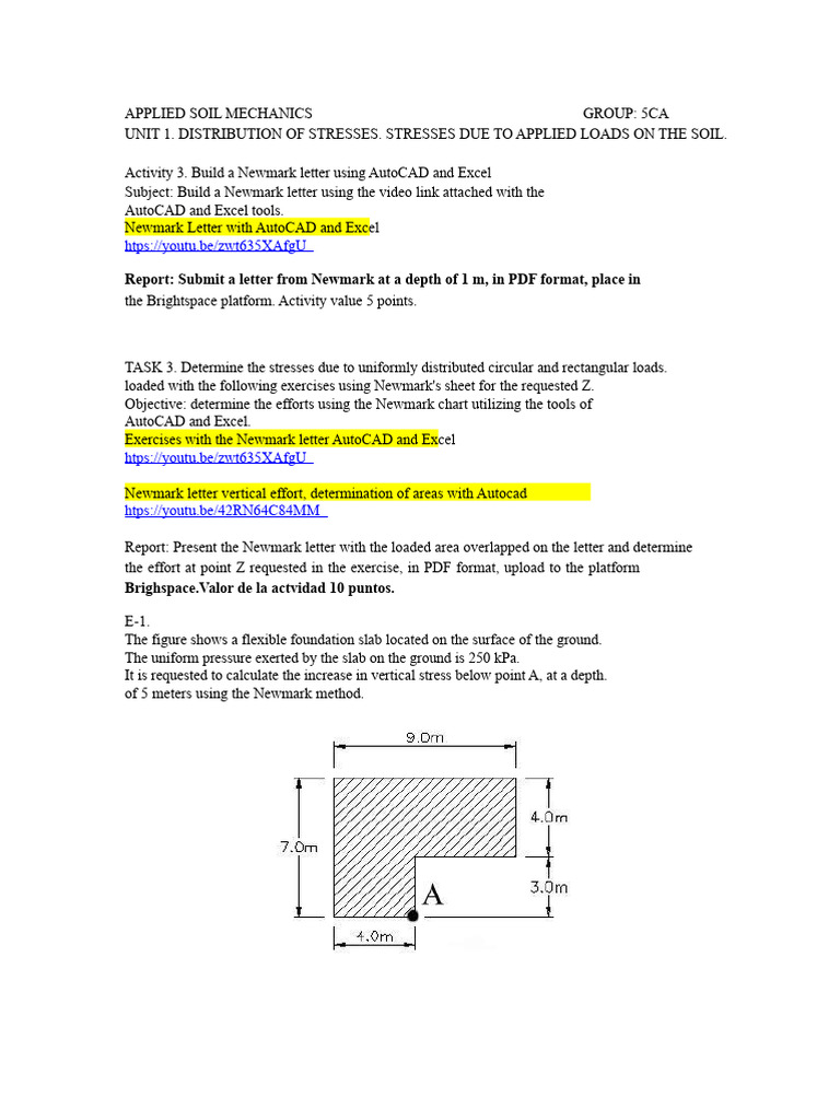 Newmark Method for Soil Stress Analysis | PDF | Stress (Mechanics ...