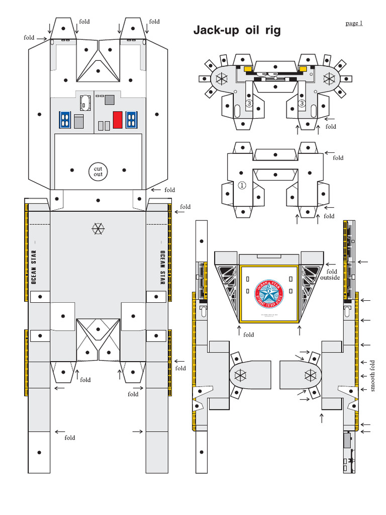 Platform Minyak Papercraft | PDF